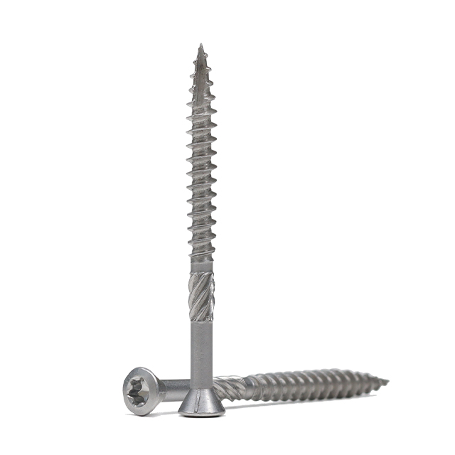 Petite vis de terrasse Torx frais&eacute;e en acier inoxydable