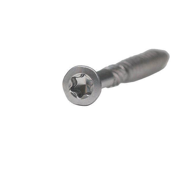 Petite vis de terrasse Torx frais&eacute;e en acier inoxydable