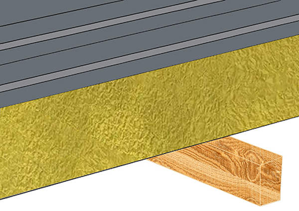 fixation sur structure bois